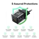 Зарядное сетевое устройство Baseus Palm 20W Type-C+USB с функцией быстрой зарядки QC3.0+PD3.0 (P10111608113-00) Black - изображение 10