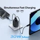 Зарядное сетевое устройство Baseus Cube 30W Type-C+USB с функцией быстрой зарядки QC3.0+PD3.0 (P10111404113-00) Black - изображение 11