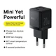 Зарядное сетевое устройство Baseus Palm 20W Type-C+USB с функцией быстрой зарядки QC3.0+PD3.0 (P10111608113-00) Black - изображение 13