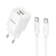 Сетевое зарядне пристрій HOCO C147A Charm PD20W+QC3.0 Charger Set (C to C)(EU) White (6942007630290) - зображення 1