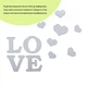 Зеркальный декор акриловый самоклеющийся Love серебро,11шт (D) SW-00002495 - изображение 2