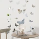 Дзеркальний декор акриловий самоклеючий Метелики срібло,25шт (D) SW-00002521 - зображення 6