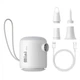 Портативний насос для матраців Baseus PocketGo Portable Air Pump C11157700221-00 White - зображення 2