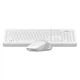 Комплект (Клавіатура, Миша) A4Tech F1010 White USB - зображення 2