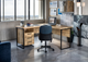 Стіл кутовий офісний Tobi Sho LOFT Gold СУЛГ/3-1 з 3 шухлядами стільниця 18 мм, 1600х1400х750 Дуб аппалачі - зображення 3