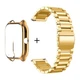 Комплект для годинника Amazfit GTS4 золотистий (чохол + ремінець Rolex design 20 мм) - зображення 2