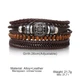 Браслет кожаный "Солнце" Type W Brown - изображение 5