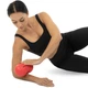 М'яч масажний подвійний для МФР та самомасажу Duoball LivePRO Peanut massage ball Поліуретан d-106 мм колір червоний LP8509 - зображення 7