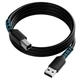 Кабель Conable USB 2.0 AM to BM Print Cable 2.4м, black - изображение 1