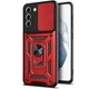 Чохол Fiji Camera Defence для Samsung Galaxy A03s (A037) бампер із захистом камери та підставкою Red - зображення 1