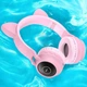 Наушники Hoco W27 Cat ear wireless headphones Pink - изображение 3