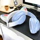 Наушники Hoco W42 Cat ears BT Crystal Blue накладные беспроводные - изображение 2