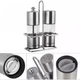 Набор для специй Kamille Grinder Set перцемолка и солонка на подставке 10х14.5см (KM-7052) - изображение 2