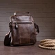 Чоловіча вертикальна шкіряна сумка Vintage Коричневого кольору з натуральної шкіри (bg148fash46) - зображення 6
