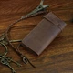 Мужской вертикальный клатч Vintage из натуральной кожи коричневого цвета для документов (bg143fash83) - изображение 6