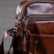 Сумка мужская вертикальная делового стиля Vintage средняя коричневая из натуральной кожи (bg147fash00) - изображение 11