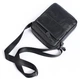 Сумка мужская натуральная кожа вертикальная Vintage черного цвета для дороги (bg147fash04) - изображение 15