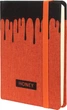 Деловая записная книжка Optima Honey А6 твердая обложка текстиль на резинке в линию 128 листов (O27192-03) - изображение 1