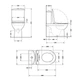 Унитаз напольный Qtap Robin Ultra Quiet безободковый с сиденьем Soft-Close MATT BLACK QT13226083AMB - изображение 2