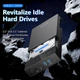 Зовнішня кишеня Blueendless МR35T HUB USB 3.1 для HDD 3.5" з хабом - зображення 6