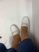 Мокасины женские белые кожа 36 23,5 - изображение 6