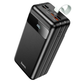 Повербанк HOCO J86B 60000mAh 22.5W швидка зарядка та ліхтар 4USB Чорний - зображення 1