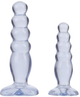 Комплект из 2х анальных пробок Doc Johnson Crystal Jellies Anal Delight Traner цвет прозрачный (12651041000000000) - изображение 1