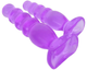 Комплект из 2х анальных пробок Doc Johnson Crystal Jellies Anal Delight Traner цвет фиолетовый (12651017000000000) - изображение 3