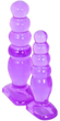 Комплект из 2х анальных пробок Doc Johnson Crystal Jellies Anal Delight Traner цвет фиолетовый (12651017000000000) - изображение 7