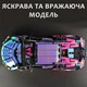 Конструктор технік машинка Lamborghini Sian FK937 Cyberpunk 2.0 на 1291 деталь в масштабі авто 1:14 Ламборджині модель спорткар FKP 37 в коробці чорна на пульті керування з мотором та акумулятором - зображення 4