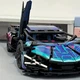 Конструктор технік машинка Lamborghini Sian FK937 Cyberpunk 2.0 на 1291 деталь в масштабі авто 1:14 Ламборджині модель спорткар FKP 37 в коробці чорна на пульті керування з мотором та акумулятором - зображення 10