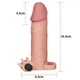 Насадка на пенис с вибрацией Pleasure X-Tender Series Perfect for 4,5-6 inches Erect Penis цвет телесный (18914026000000000) - изображение 6