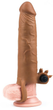 Насадка на пеніс з вібрацією Pleasure X-Tender Series Perfect for 5-6.5 inches Erect Penis колір коричневий (18911014000000000) - зображення 3