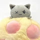 Мягкая Плюшевая Игрушка Подушка Лапка Котика Пушин 40 см Бежевый (9204) - изображение 3