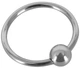 Эрекционное стальное кольцо Sextreme Steel Glans Ring With Ball, 2,8 см (18412000000000000) - изображение 1