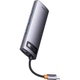 USB-хаб Baseus Metal Gleam Series 7-in-1 Multifunctional Type-C HUB Gray (WKWG040113) [96273] - зображення 3