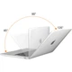 Пластикова накладка (верх та низ) HardShell Case для Apple MacBook Air 15.3" M2 A2941 2023 Crystal Grey [98197] - зображення 3