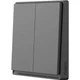 Умный выключатель двухклавишный без нулевой линии Aqara E1 Wall Switch Grey (QBKG39LM) [107838] - изображение 1