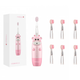 Дитяча зубна щітка Medica+ KidsBrush 2.0 Pink + Насадки (6 шт) - зображення 1