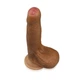 Фаллоимитатор Lovetoy Dual-Layered Uncircumcised Platinum Silicone Dildo 7 цвет коричневый (19580014000000000) - изображение 6