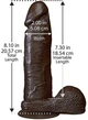 Фаллоимитатор Doc Johnson The Realistic Cock 8, 22 см (03983000000000000) - изображение 5