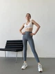 Жіночі однотонні лосини з високою посадкою Uaclothes 46-48 Сірий (like31625-118341350) - зображення 1