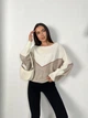 Тонкий женский свитер молочного цвета 31606 One Size - изображение 2