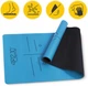 Коврик (мат) спортивный 4FIZJO PU 183 x 61 x 0.4 см для йоги и фитнеса Blue (P-5907739319555) - изображение 2