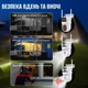 Уличная Wi-Fi Smart Камера видеонаблюдения ICSEE Noxon 8MP поворотная IP камера 360° с ночным видением, микрофоном и датчиком движения - изображение 3