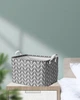 Кошик з кришкою HomyWay, сірий набір з 4 шт, 30x20x18 см 1029 - зображення 8