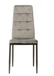 Стілець для кухні N-66-2 Vetro Mebel Чорний/Сірий (метал/велюр) (N-66-2-grey-velvet) - зображення 7