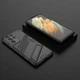 Защитный чехол с подставкой Deexe Bibercas для Samsung Galaxy S21 Ultra (G998) - Black - изображение 2