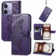 Чохол-книжка з малюнком UniCase Butterfly Pattern для OPPO A3x / A3 / A40m - Dark Purple - зображення 4