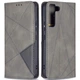 Чохол-книжка з кишеньками UniCase Geometric Pattern для Samsung Galaxy S22 (S901) - Grey - зображення 1